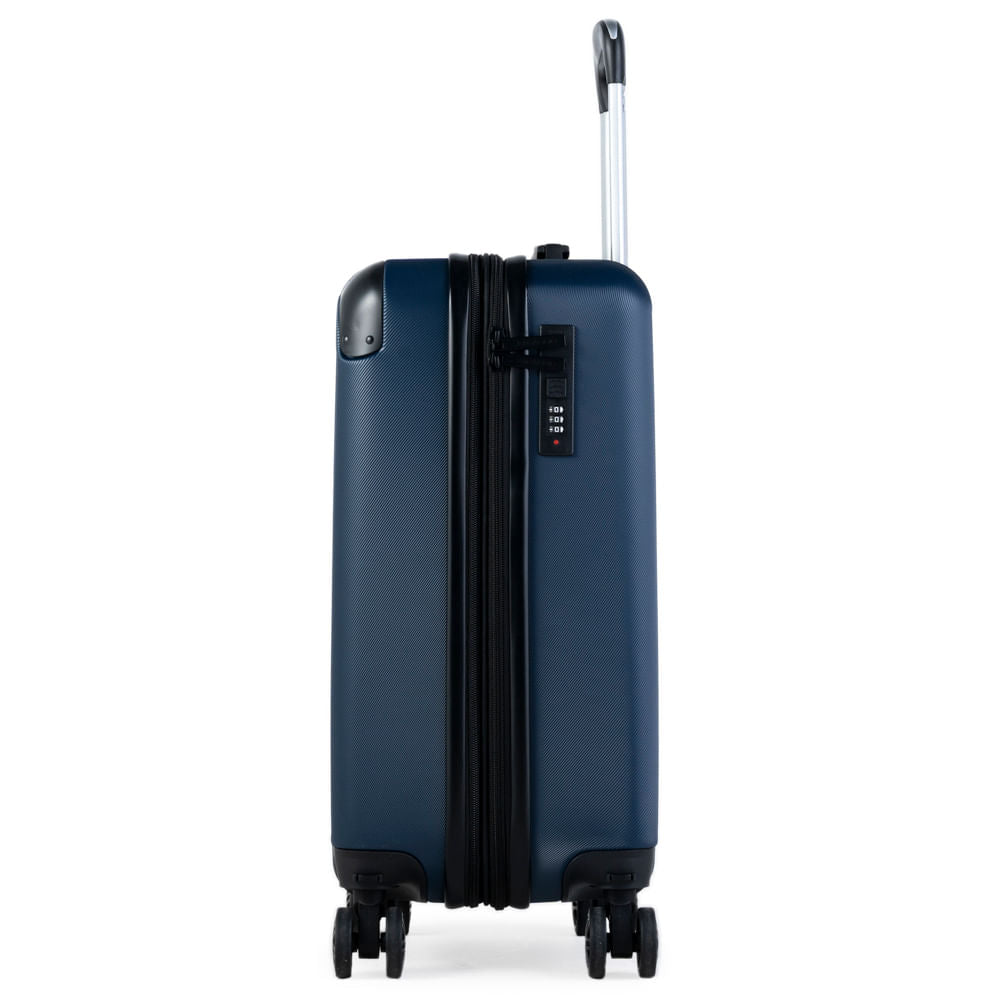 Mala de Bordo 10 Kg ABS 4 Rodas Turquia II Azul Marinho