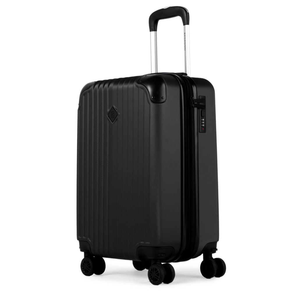 Mala de Bordo 10 Kg ABS 4 Rodas Turquia II Preta