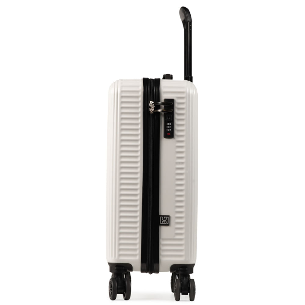Mala de Viagem Pequena 10kg ABS 4 Rodas My Way Off White