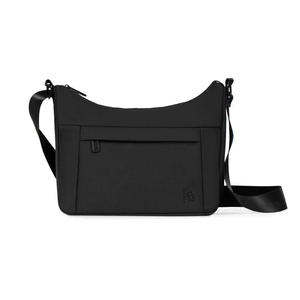 Bolsa Feminina Transversal Grande Nylon Travel Light Preto