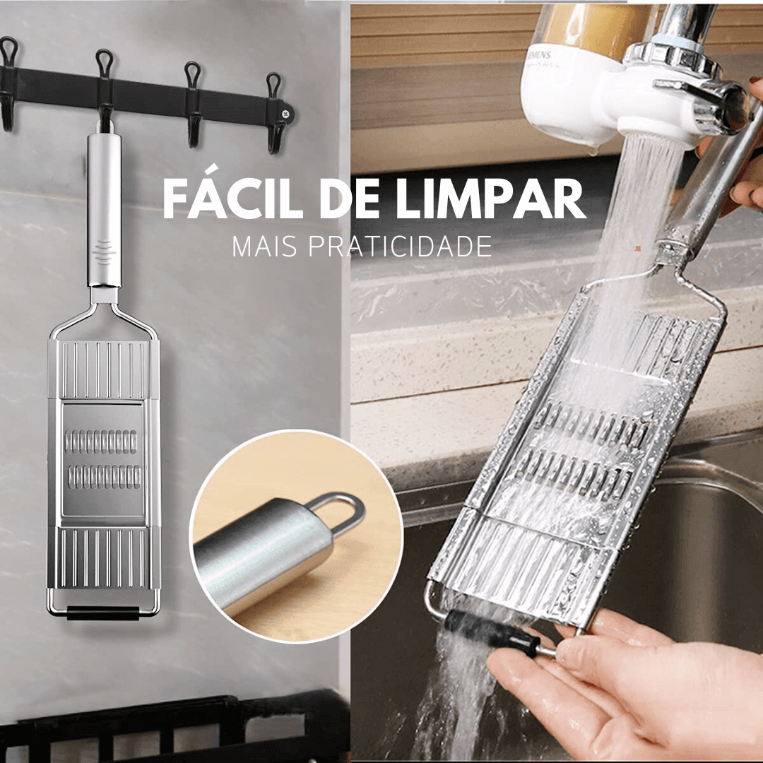 TrendRala PRO™ - Ralador Em Aço Inox + 3 Lâminas