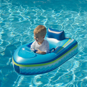 Barquinho Infantil Motorizado com Controle Remoto – A Diversão Perfeita na Piscina para Pais e Bebês
