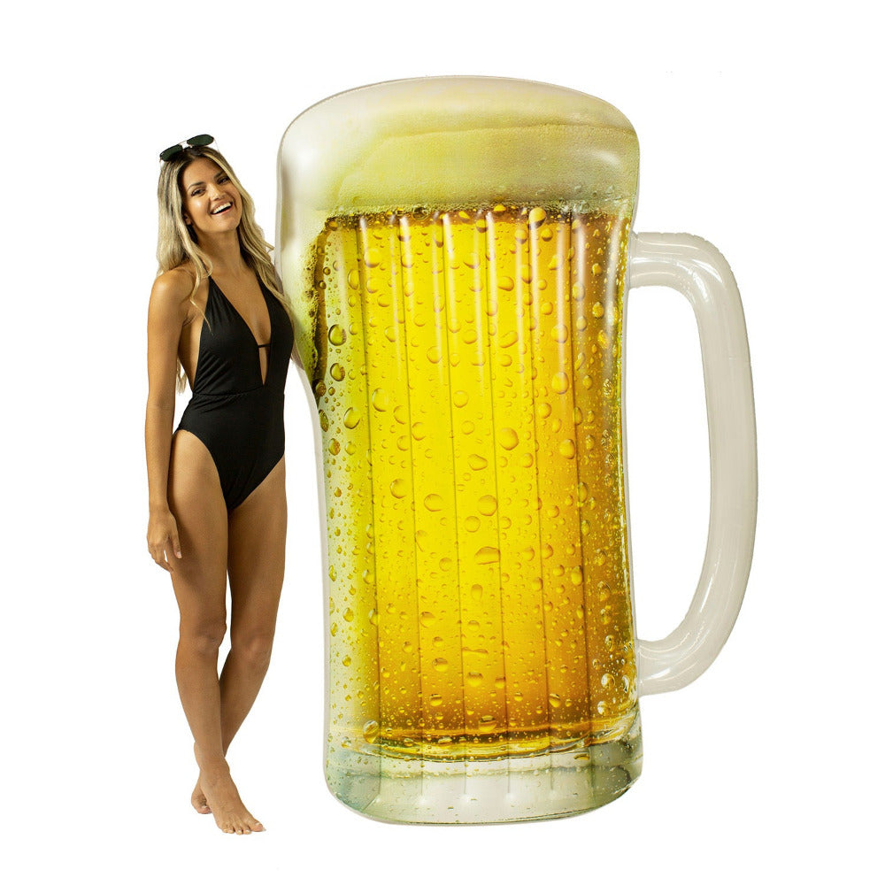 Bóia Inflável Gigante Caneca de Cerveja RealPrint® – PoolCandy