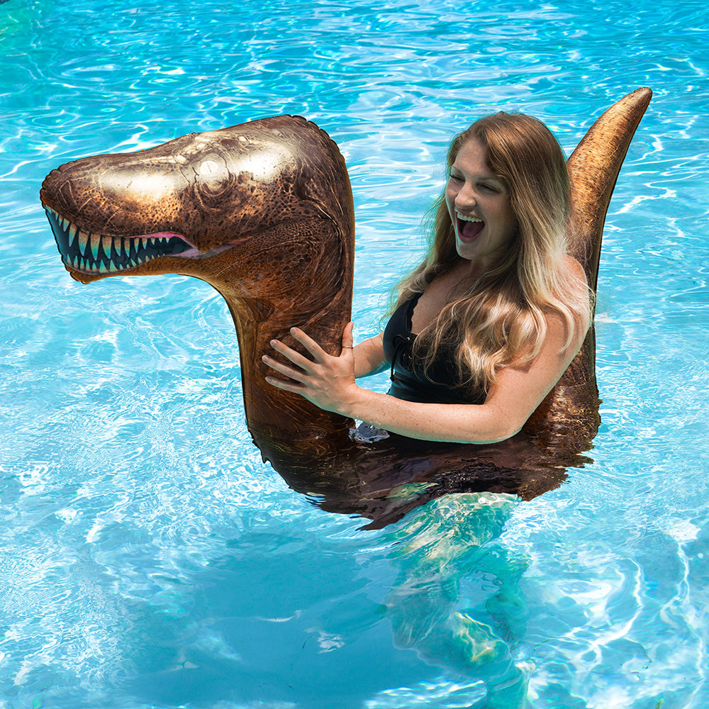 Boia Inflável T-Rex Ride-On – Noodle de Piscina
