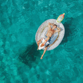 Boia Gigante Unicórnio Arco-Íris com Glitter – PoolCandy