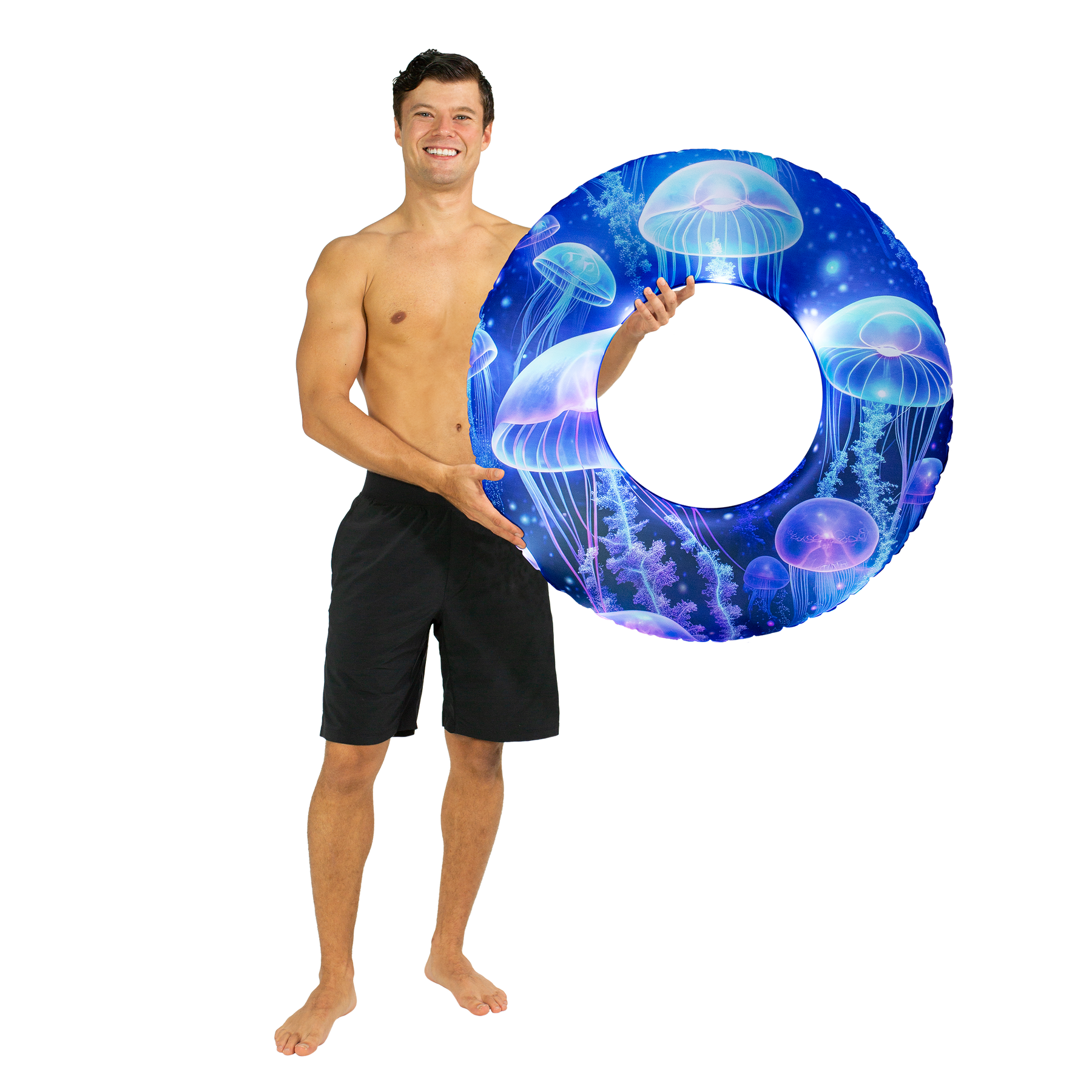 Boia Inflável LED Água-Viva 36" para Piscina e Praia