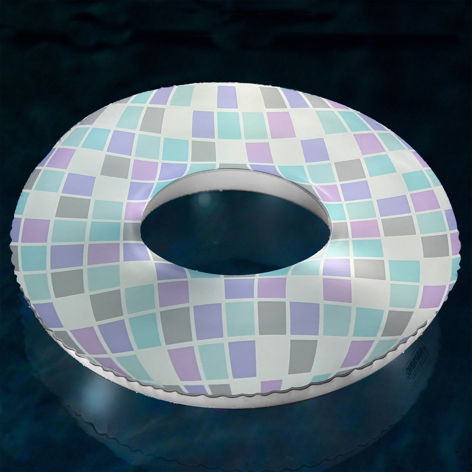 Boia Inflável LED Disco para Piscina e Praia