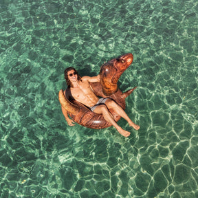 PoolCandy T-Rex Dinosaur Pool Float – 42” RealPrint® Edition - The Original King of the Pool