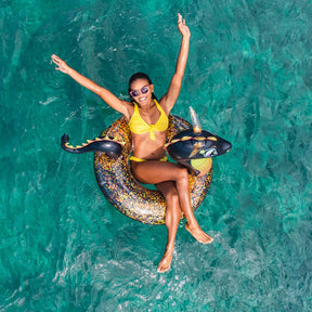 Bóia Inflável Dragão do Mar 40" com Glitter – PoolCandy