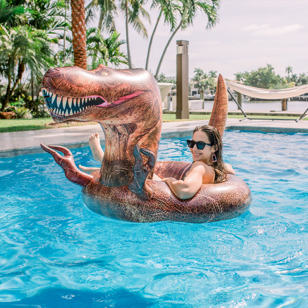 Boia Gigante T-Rex RealPrint® – PoolCandy – O Dono da Piscina!