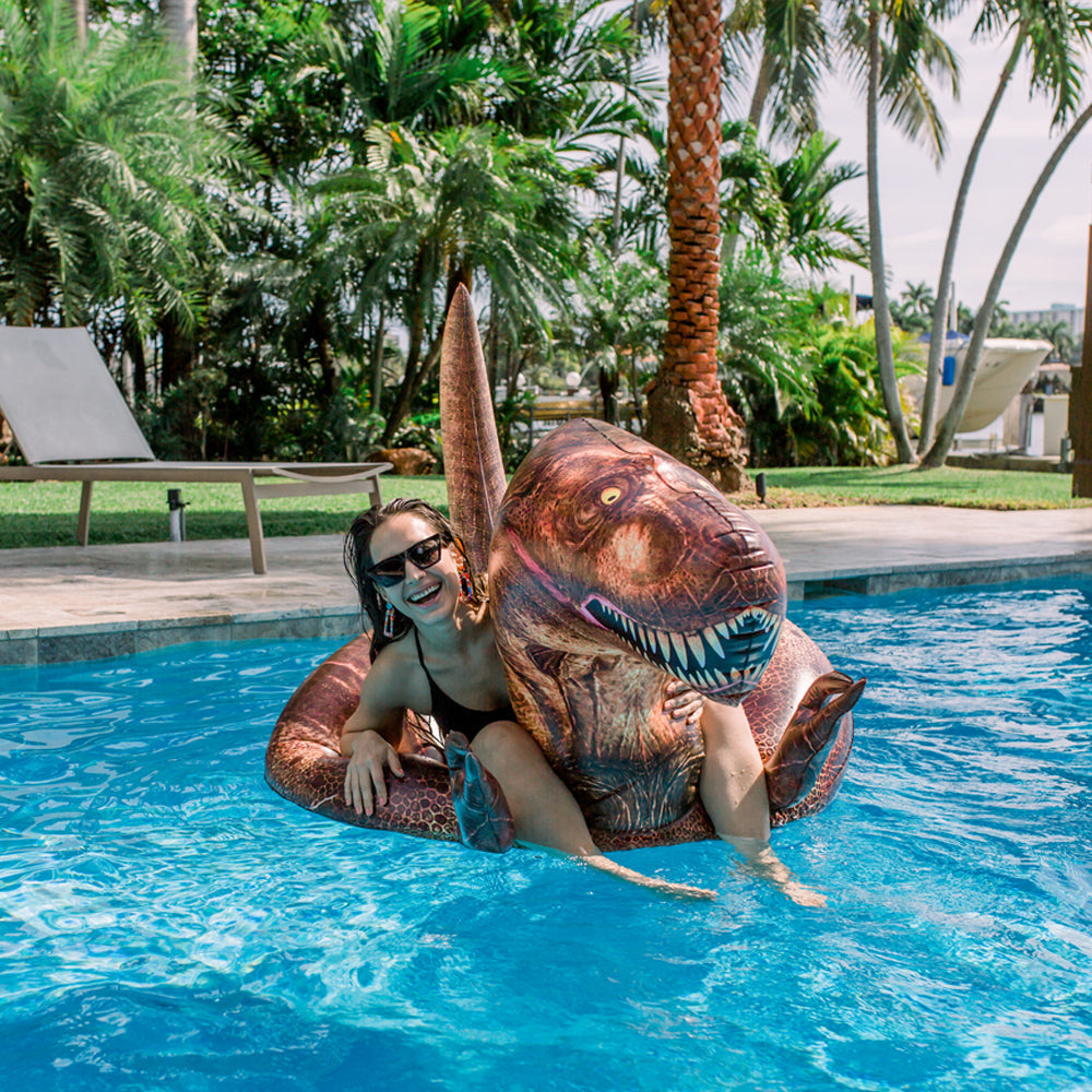 Boia Gigante T-Rex RealPrint® – PoolCandy – O Dono da Piscina!