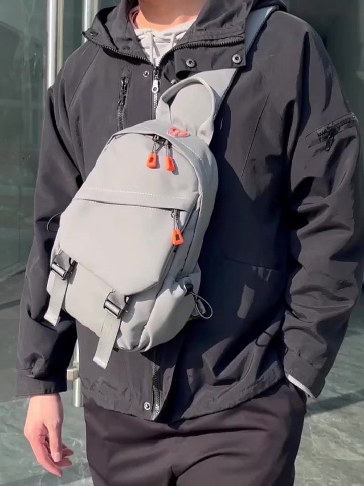 Mochila Transversal Grande Street Wear Bolsa Tiracolo de Ombro