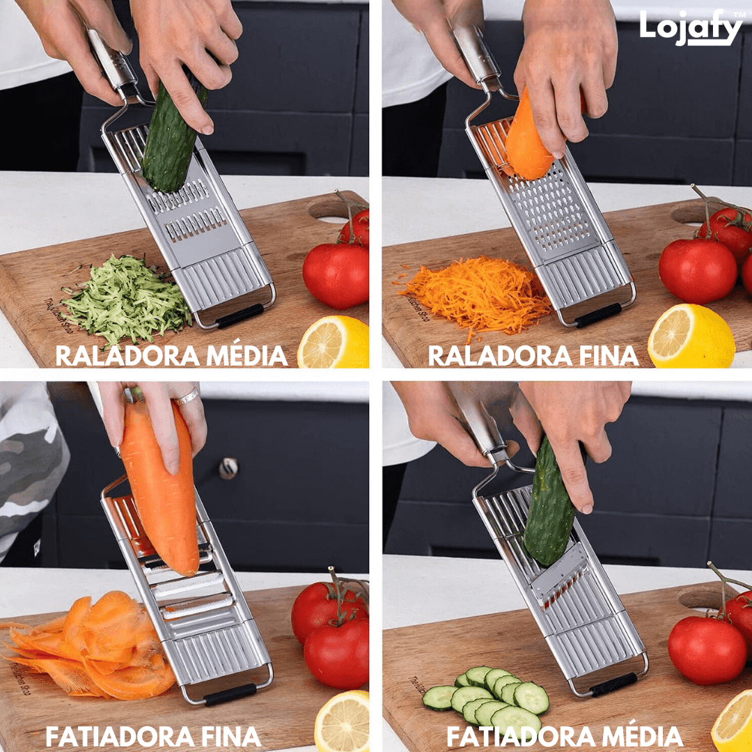 TrendRala PRO™ - Ralador Em Aço Inox + 3 Lâminas