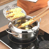 🔥 TrendFritadeira Inox com Termômetro e Escorredor de Óleo 🎉