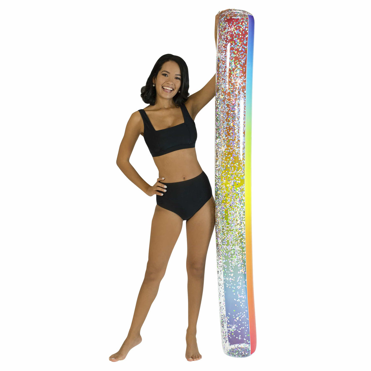 Rainbow Collection Glitter Pool Noodle - Rainbow Haze