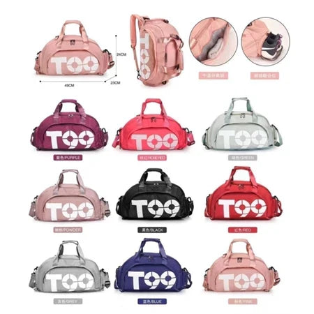 Bolsa Mala Esportiva Mochila Costa Transversal Fitness Treino Futebol Academia impermeável Ming