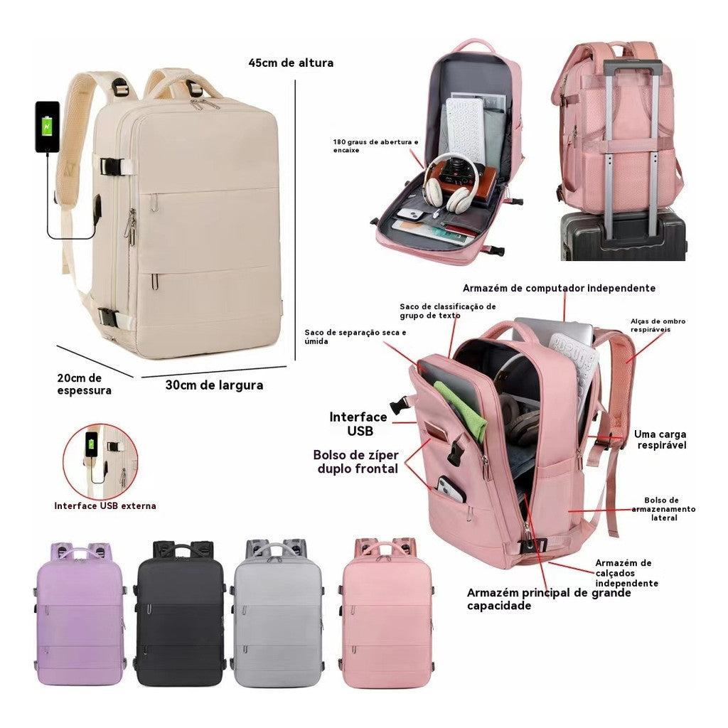Mochila Viagem Executiva Grande Notebook yobel